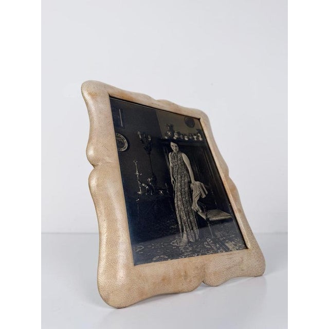 Italian Goatskin Picture Frame from Bolzani, Milan, 1920s For Sale - Image 16 of 18