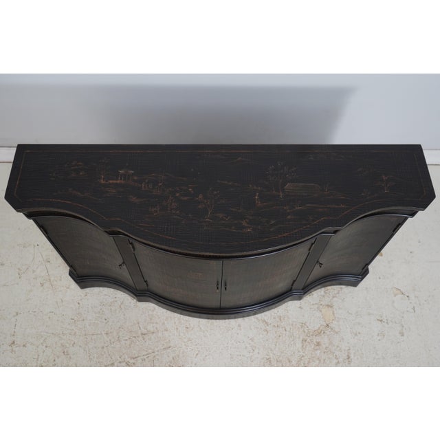 Ethan Allen Chinoiserie Decorated Credenza Console For Sale In Philadelphia - Image 6 of 18