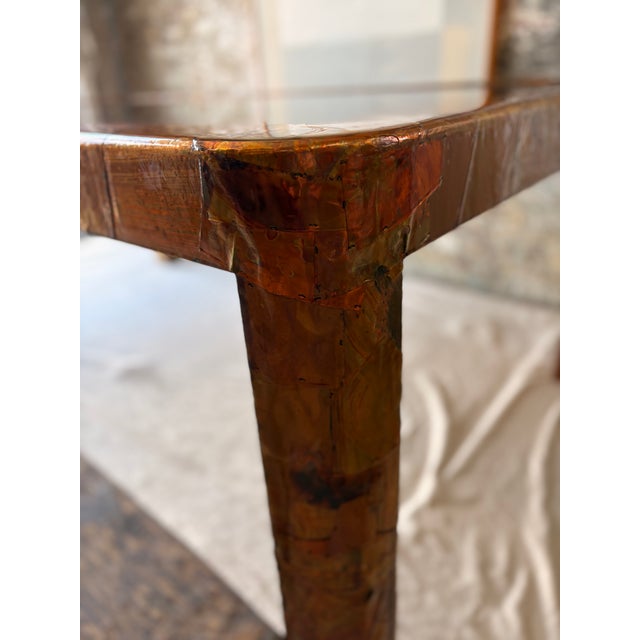 2000 - 2009 Paul Evans-style Smoked Glass Table For Sale - Image 5 of 9