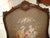 Brown Ornate French Louis XV–Style Carved Wood Armchair With Floral Tapestry Upholstery For Sale - Image 8 of 15