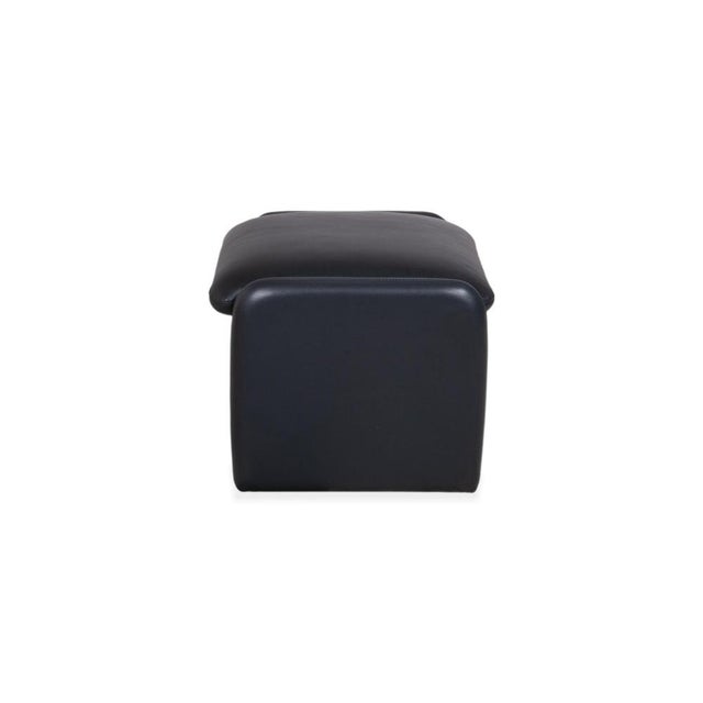 Blue Leather Stool from Leolux For Sale - Image 8 of 9