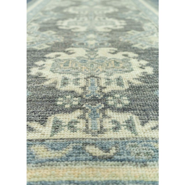 Turkish Turkish Oushak Rug 2'10" x 18' #20243 For Sale - Image 3 of 8