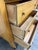 Antique American Empire Revival Oak Highboy Dresser Chest of Drawers With Mirror For Sale - Image 14 of 18