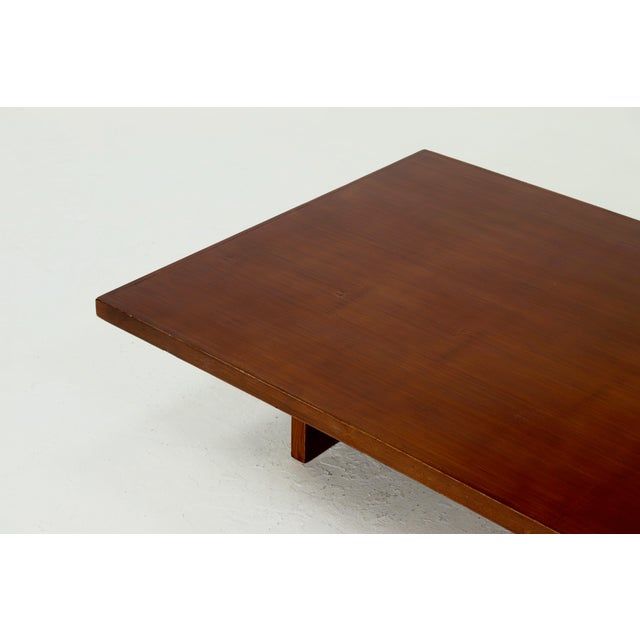 Large Bamboo and Wood Coffee Table attributed to Axel Vervoordt, 1980s For Sale - Image 12 of 14