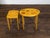 Brown Mid 20th Century Baker Furniture Art Deco Style Nesting Tables with Whimsical Geometric Motifs For Sale - Image 8 of 12