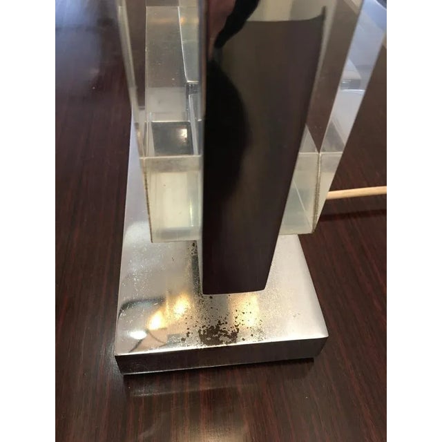 Table Lamp in Acrylic Glass, Italy, 1970s For Sale - Image 5 of 8