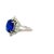 5.03 Carat Ceylon Sapphire Diamond Platinum Ring, Gia Certified, Size 6 For Sale In Los Angeles - Image 6 of 8