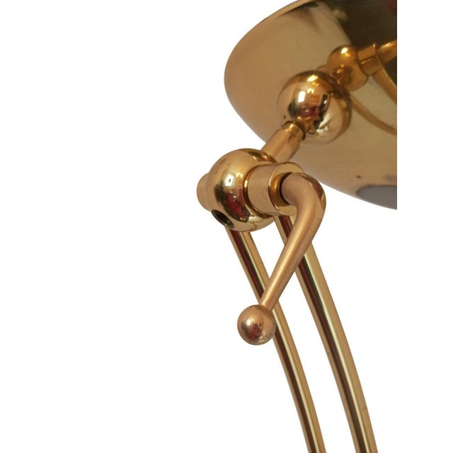 Gold Brass Floor Lamp by Luigi Colani, Italy, 1970s For Sale - Image 8 of 17