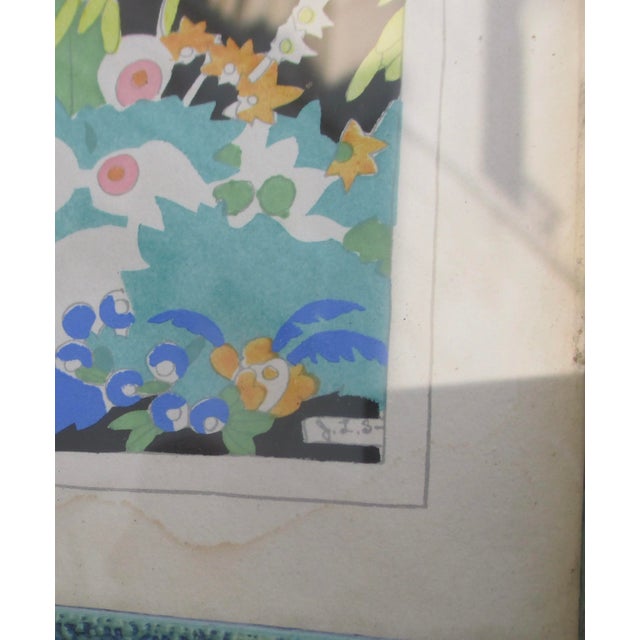 Art Deco Watercolor/Gouache Illustration by Janet Laura Scott 30s For Sale - Image 3 of 12