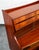 Mid Century Danish Modern Secretary Desk Teak Drawers Office Vintage Glass Door For Sale - Image 11 of 12