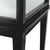 Black Display Cabinet in Wood Veneer and Clear Glass For Sale - Image 6 of 7