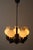 Chandelier in Wood with White Glasses in the Shape of an Onion from Vikrka, Denmark, 1960s For Sale - Image 12 of 18