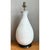 Metal Vintage Mid-Century Modern White Ceramic Table Lamp For Sale - Image 7 of 12