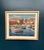 Original Swedish Oil on Canvas – “Boats in the Harbor” by Ellis Wallin – Signed – Vintage & Framed – 54 × 44 cm (21.3" ×...