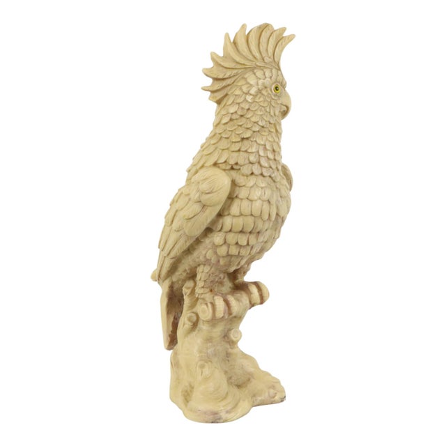 Vintage Cockatoo Sculpture by A. Santini, 1970s For Sale - Image 11 of 16