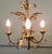 Vintage French Toleware Gilded Chandelier, 1960 For Sale - Image 6 of 8