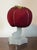 Early 20th C. Make-Do Tomato Pin Cushion on 19th C. Dolphin Sandwich Glass Stand For Sale - Image 13 of 16
