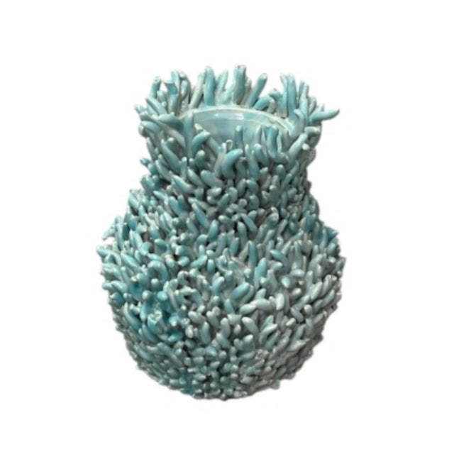 Italian Vintage Italian Hand-Crafted Turquoise Coral For Sale - Image 3 of 12