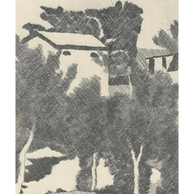 Morandi, Landscape with Three Trees, 1957, Lithograph For Sale - Image 4 of 7