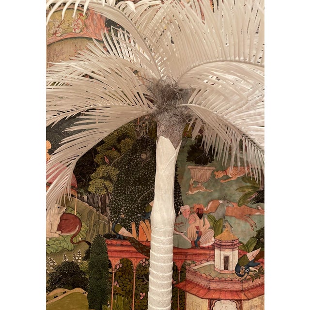 2020s Life of Lake Life Size Faux White Palm Tree For Sale - Image 5 of 5