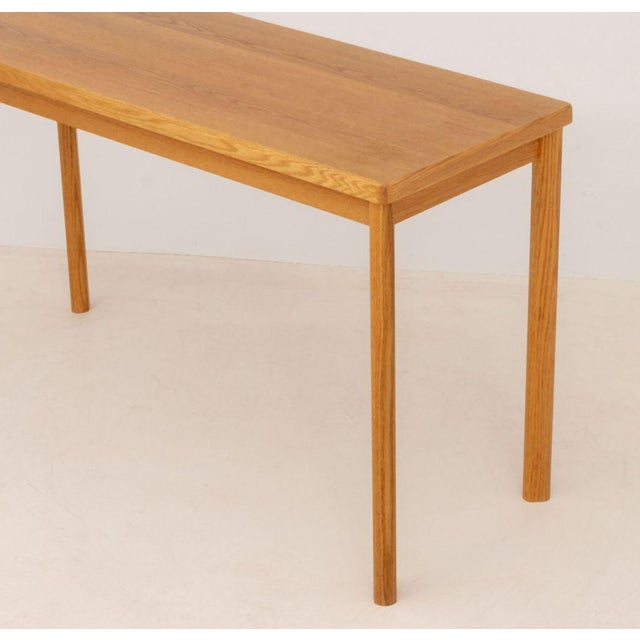 Modern Oak Console Table For Sale - Image 4 of 6