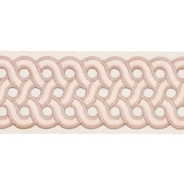 Contemporary Schumacher X Timothy Corrigan Mandeville Tape in Blush For Sale - Image 3 of 3