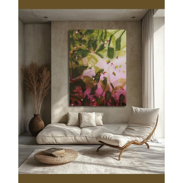 2020s "Remembering You Here" Original Abstract Contemporary Painting by Mel Rea For Sale - Image 5 of 6