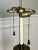 Mid-Century Modern Vintage 1970s Stiffel Brass Floor Lamp With Glass Table For Sale - Image 3 of 12