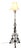 Decorative Wrought Iron Telescopic Floor Lamp, 1900 For Sale