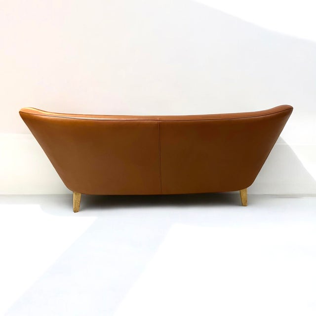 Brown Model 53 Sofa in Cognac Leather by Arne Vodder, 1953 For Sale - Image 8 of 10