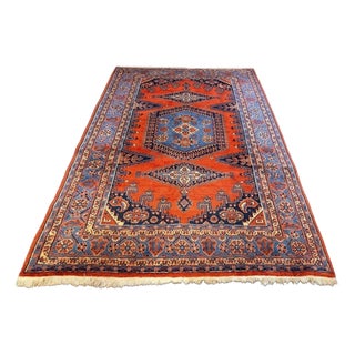 Large Vintage Handknotted Wool Rug from Wiss For Sale