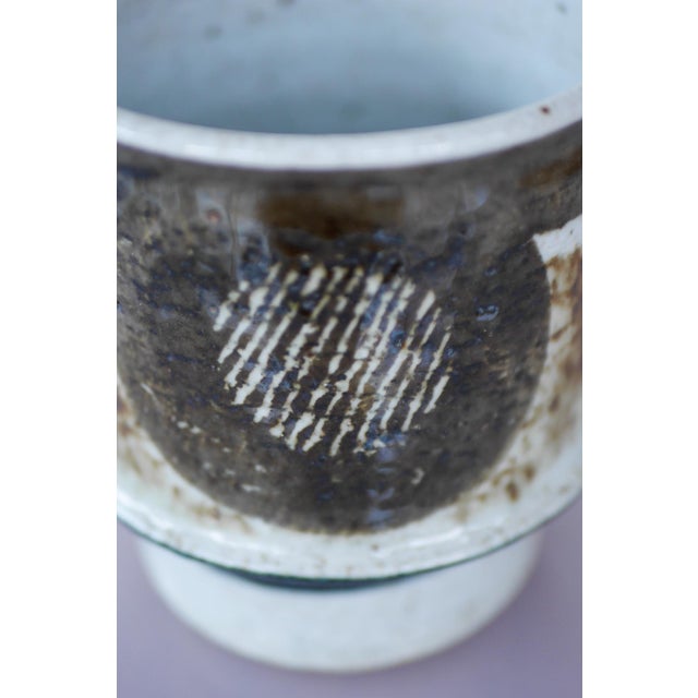 Brown Mid-Century Modernist Ceramic Vase by Inger Persson for Rörstrand, Sweden, 1970s For Sale - Image 8 of 14