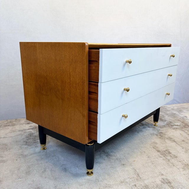 Wood China White Chest of Drawers from G-Plan, 1950s For Sale - Image 7 of 13