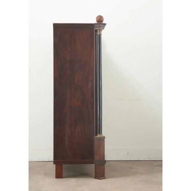 19th Century Dutch Empire Style Tall Chest of Drawers For Sale - Image 4 of 12