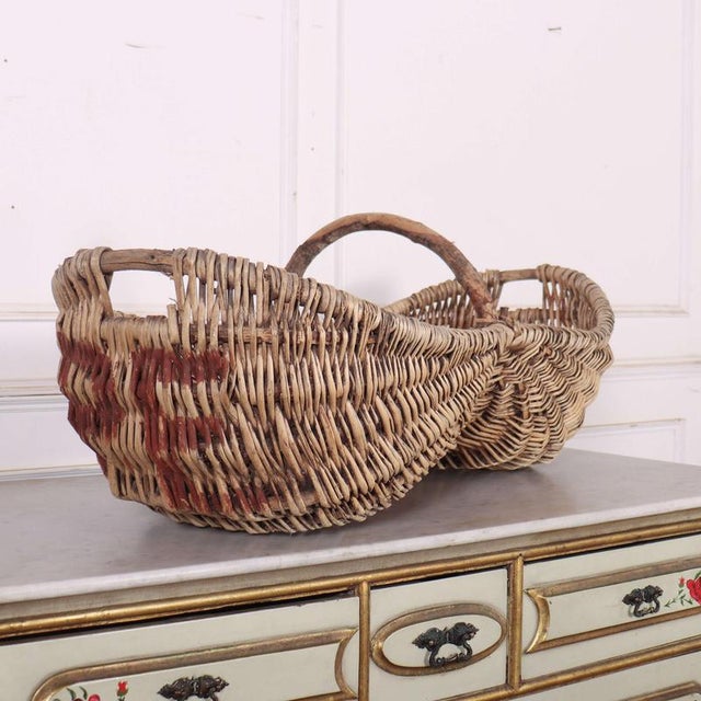French Grape Picking Basket, 1920s For Sale - Image 6 of 6