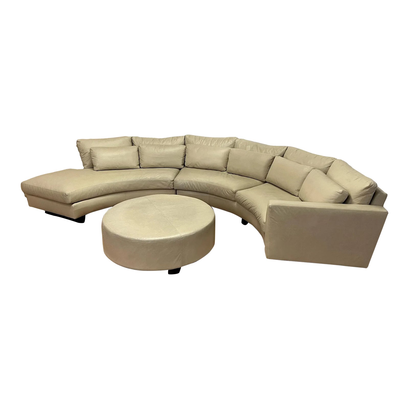 Ransom Culler for Thayer Coggin Clip Half Circle Sectional and Cocktail ...