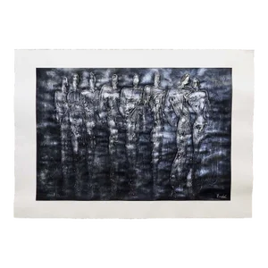 Irina Russkol Mixed Media With Oil Acrylic Paper#041814-14 Hand Signed