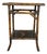 Antique English Chinoiserie 2-Tier Tiger Bamboo Side Table, 1870 For Sale