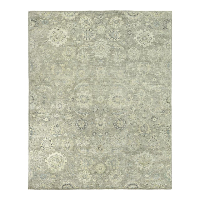 Rugs Evie Hand Knotted Wool Beige & Camel - 9'x12' For Sale