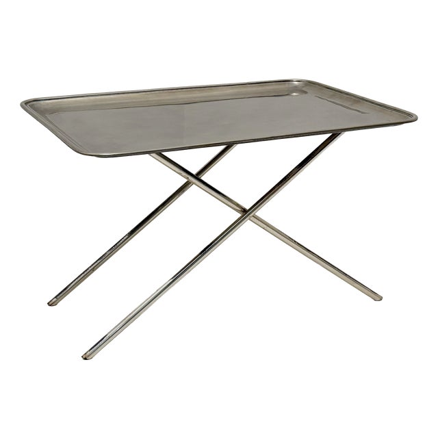 Vintage Folding Tray Table, 1950s For Sale