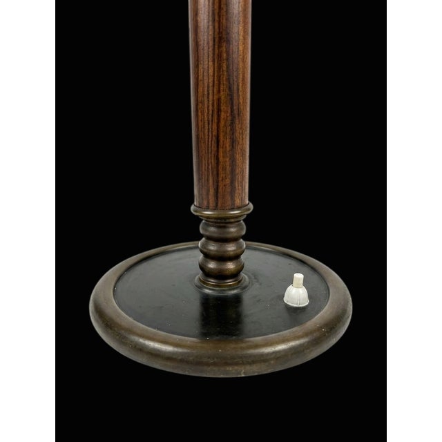 Vintage Danish Table Lamp in Teak, Brass and Rope, 1960s For Sale - Image 6 of 8