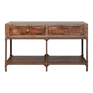 Greenview Forged Iron Console Table For Sale