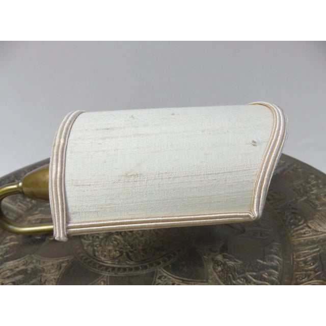 African Style Brass Lion and Elephant Wall Light with Clip on Shade, 1960s For Sale - Image 13 of 18