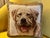 Late 20th Century Vintage Golden Retriever Needlepoint Pillow For Sale - Image 5 of 8