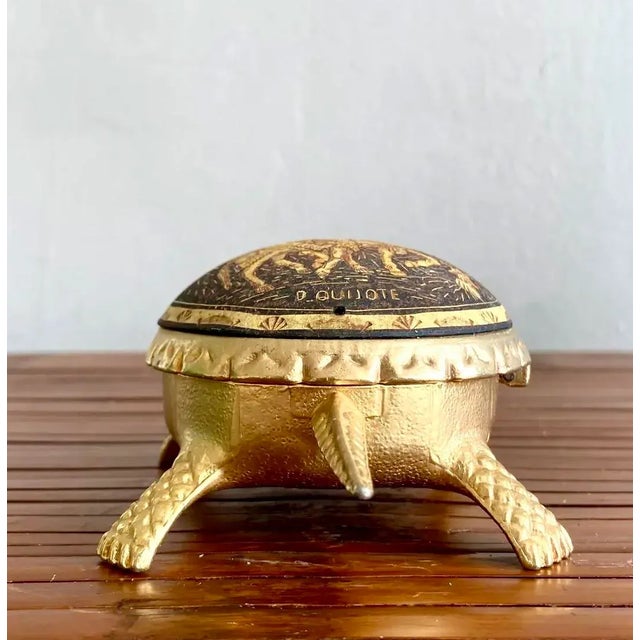 Metal Vintage Spanish Don Quixote Turtle Bell For Sale - Image 7 of 7