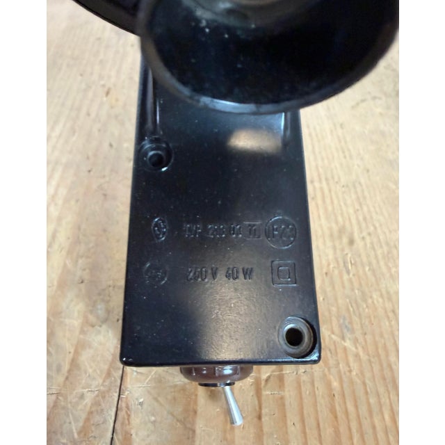 Industrial Brown Bakelite Wall Light in Milk Glass from Elektrosvit, 1960s For Sale - Image 13 of 16