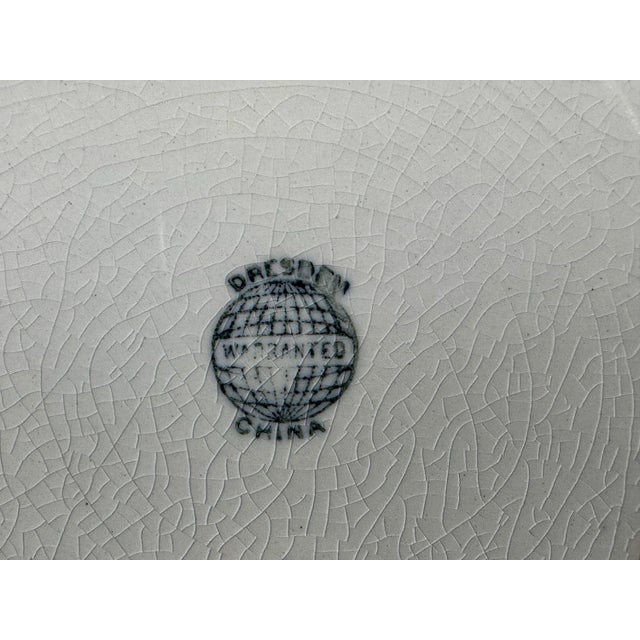 Ceramic Cupid Plate, Antique Transferware Handkerchief Plate For Sale - Image 7 of 9