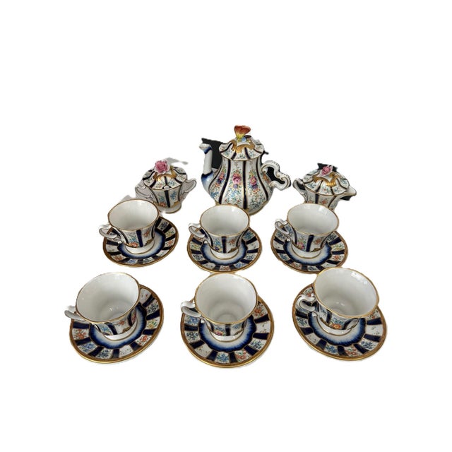 19th Century Late 19th Century Porcelain Coffee Service from Mouvements Modernes & Sévres / Cité de la Céramique, 1890s For Sale - Image 5 of 17