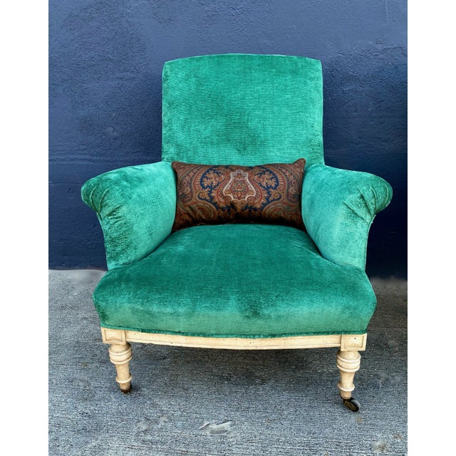 William IV Pair William IV Club Chairs, Style of Howard & Sons For Sale - Image 3 of 11
