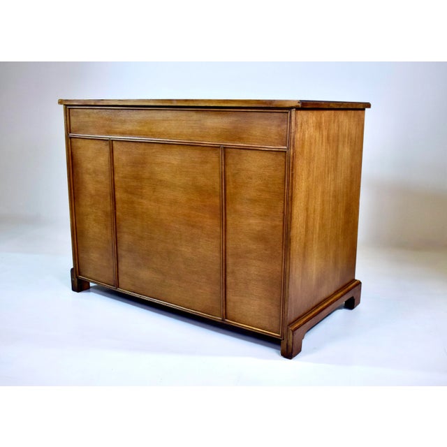 Georgian Style Mahogany Kneehole Desk by Charak Furniture Co, 1930's For Sale - Image 9 of 13